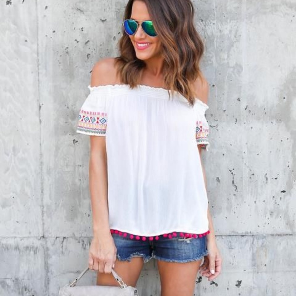 Off-the-shoulder top